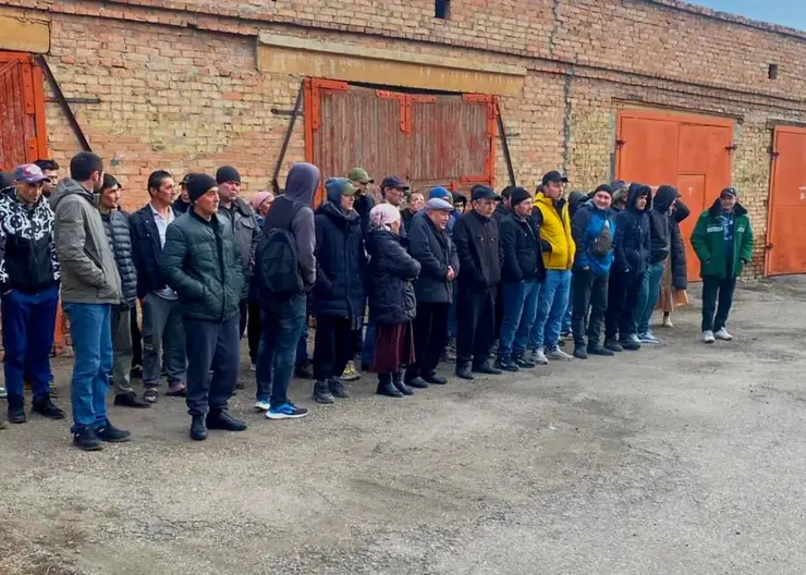 Под Красноярском на предприятии поймали 20 нарушителей миграционного законодательства