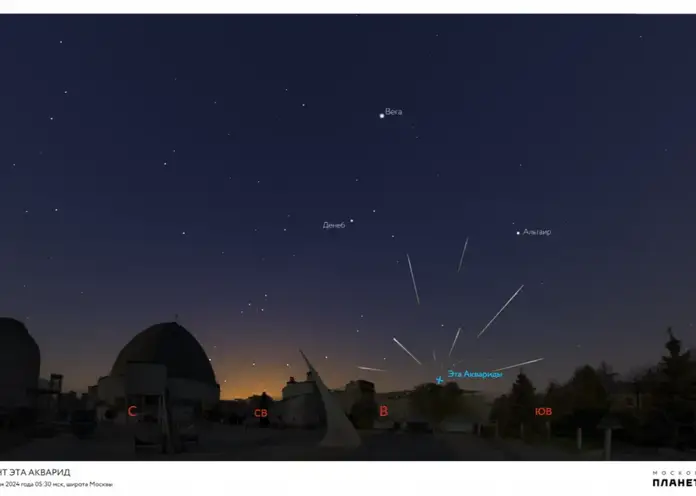 В ночь с 5 на 6 мая красноярцы смогут наблюдать звездопад