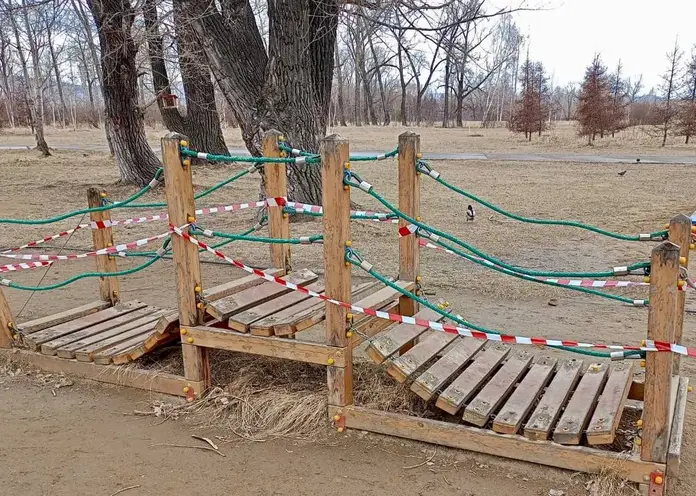 В красноярском Татышев-парке уберут детскую площадку