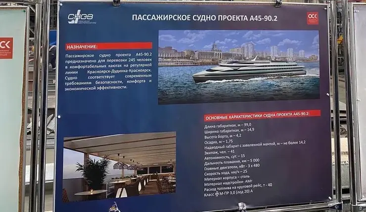 Два теплохода спустят на воду в Красноярском крае в 2024 году