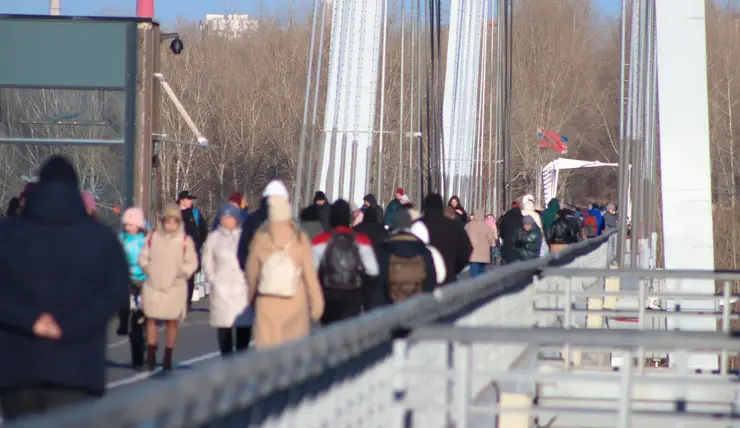 Красноярцев удивил загадочный звук на Виноградовском мосту