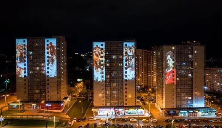 В Красноярске на домах на Апрельской и Якорном появится подсветка