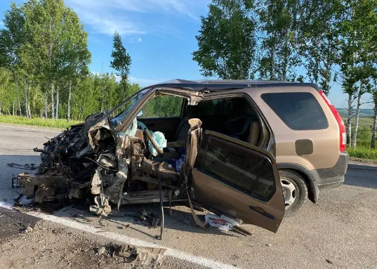 В Красноярском крае 72-летний водитель выехал на встречку, столкнулся с грузовиком и погиб