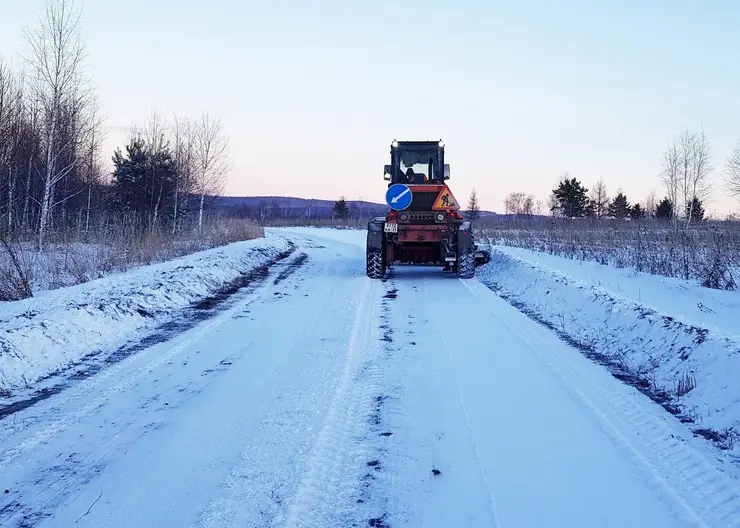В Красноярском крае на территории четырех районов начали работать еще семь зимников