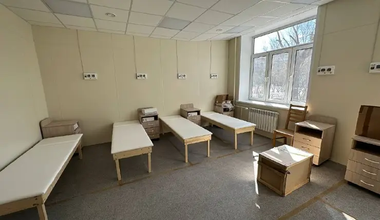 В Красноярске в детской больнице на 60 лет Октября завершается ремонт