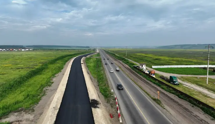 Рабочие преступили к третьему этапу реконструкции дороги Красноярск – Элита