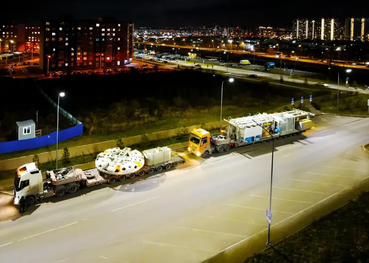 В Красноярск для строительства метро привезли еще один тоннелепроходческий комплекс