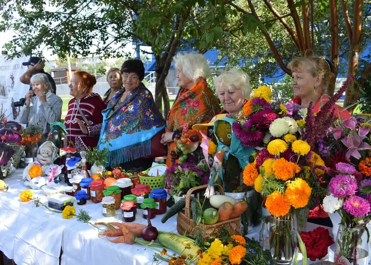 На правобережье Красноярска прошла выставка цветов "Осенний вальс"