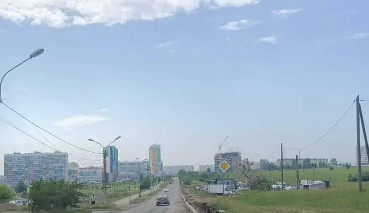 В красноярском Солнечном начался ремонт дороги на проспекте Молодежном