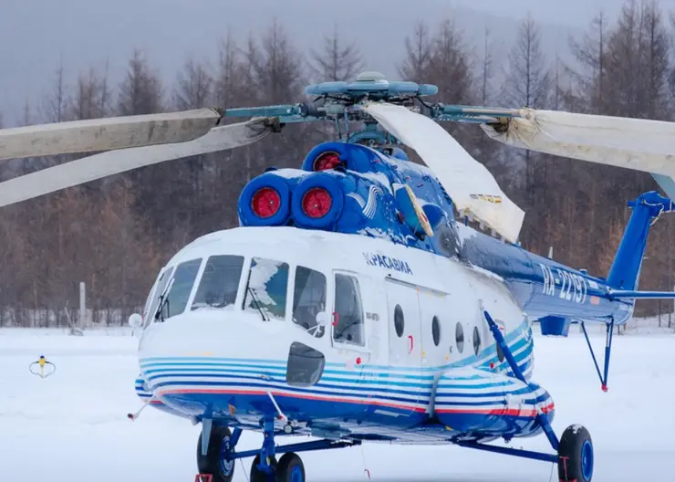 На север Красноярского края прибыл новый вертолет Ми-8 МТВ-1
