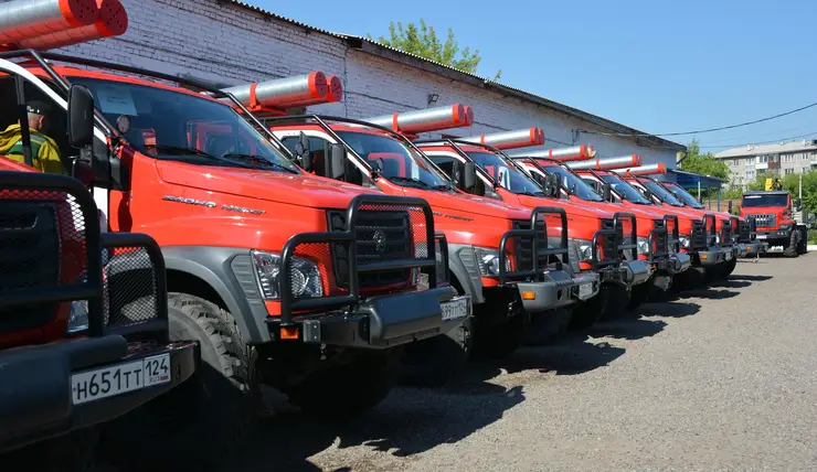 Лесные пожарные Красноярского края получили новую спецтехнику