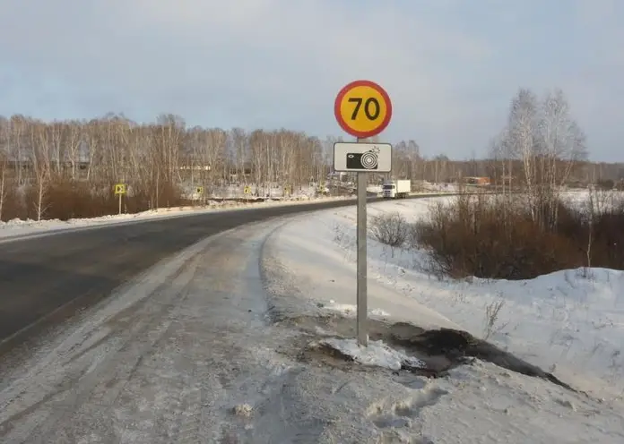 В ГИБДД назвали опасные участки трасс в гололед в Красноярском крае