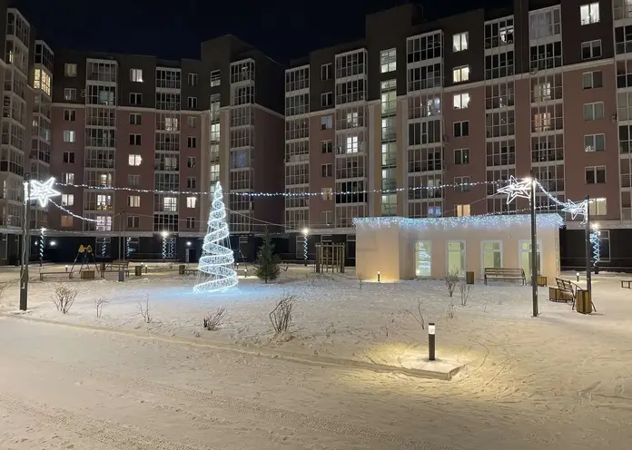 В Советском районе Красноярска создают новогоднее настроение