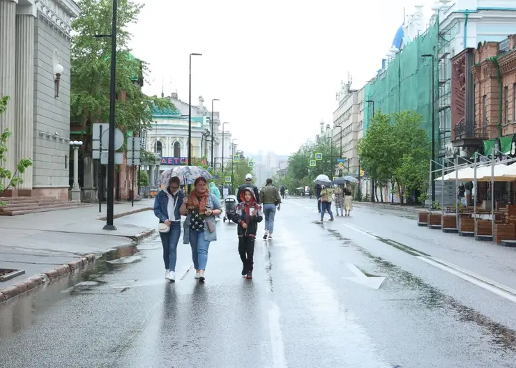 В Красноярске в выходные будут идти дожди и дуть сильный ветер
