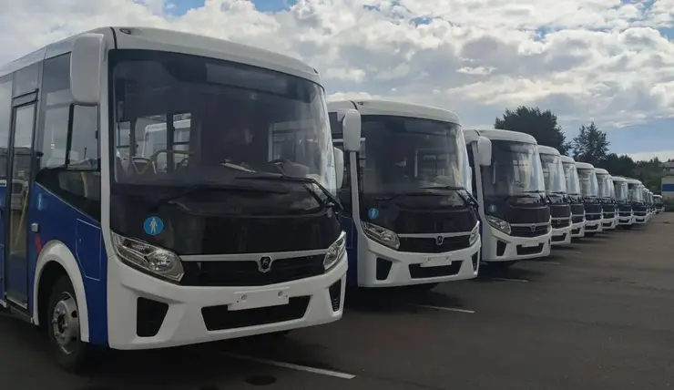 В Красноярский край доставили еще 146 новых автобусов