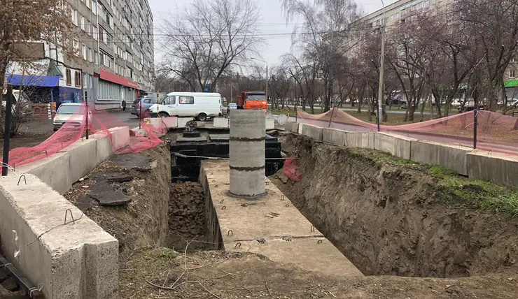 В Красноярске после ремонта коллектора восстановят благоустройство Зеленой Рощи