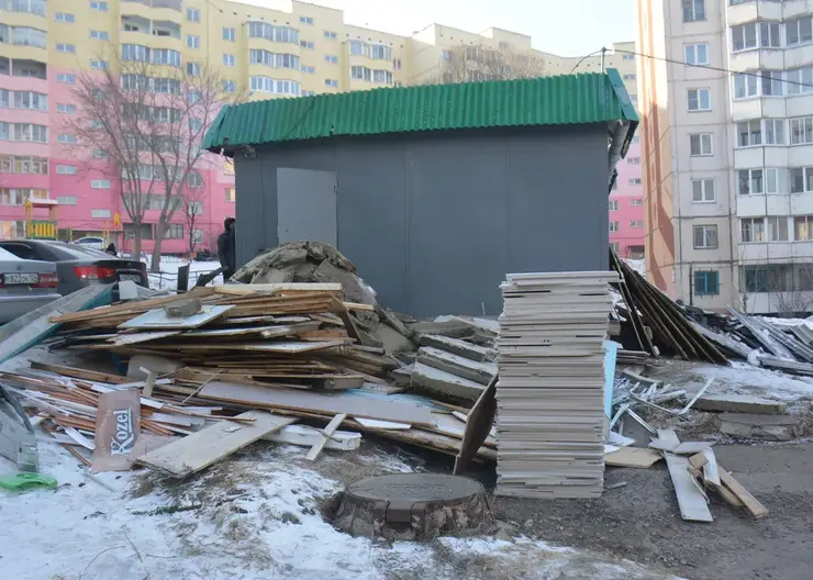 В Ленинском районе Красноярска снесут павильон, где незаконно продавали алкоголь