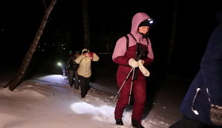 Зимние пешие походы по окрестностям города набирают популярность среди красноярцев
