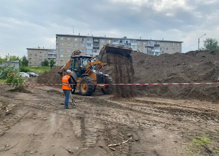В Красноярске в сентябре завершат ремонт подпорной стены на Борисевича