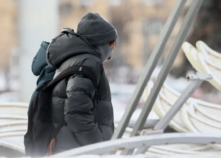 В Красноярске 27 января ожидается теплая погода с порывами ветра до 23 м/с