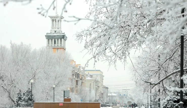 На рабочей неделе в Красноярске потеплеет до -9 градусов и будет снежно