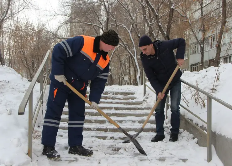 Глава Железнодорожного района Красноярска проведет прямой эфир об уборке улиц