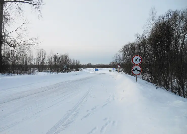 В Красноярском крае открыли три ледовые переправы на реке Чулым
