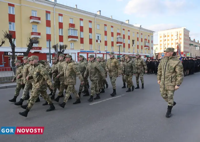 В Красноярске прошла репетиция торжественного шествия ко Дню Победы