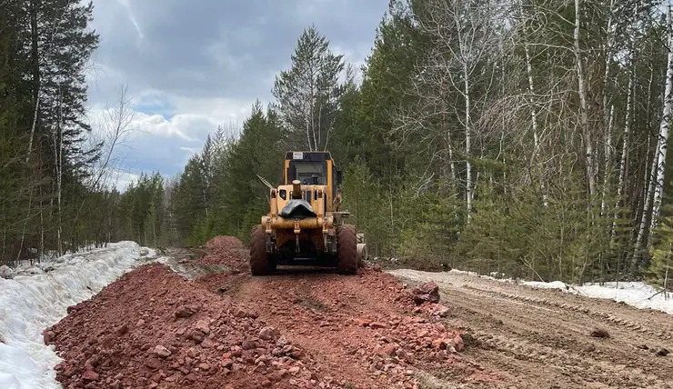 В красноярском крае начали восстанавливать разбитую дорогу Канск – Абан – Богучаны – Покатеево