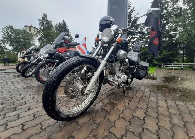 Красногорские мотоциклисты «Ночные волки» побывали на Красмаше