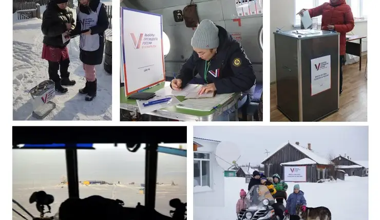 На севере Красноярского края проходит досрочное голосование на выборах президента