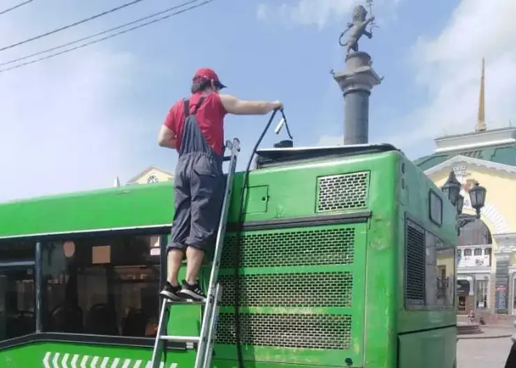 В Красноярске восемь автобусов прошли проверку на экологичность