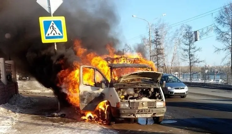 С начала года в Красноярском крае загорелись 20 автомобилей