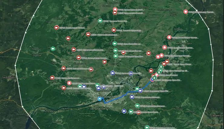 На дорогах Красноярска и в пригороде за три года установят 420 умных устройств