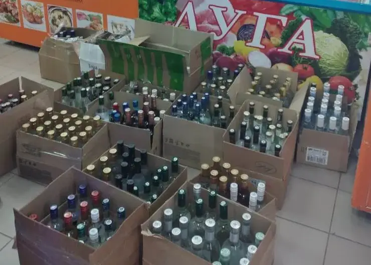 В Красноярске нашли незаконный алкомаркет на Норильской
