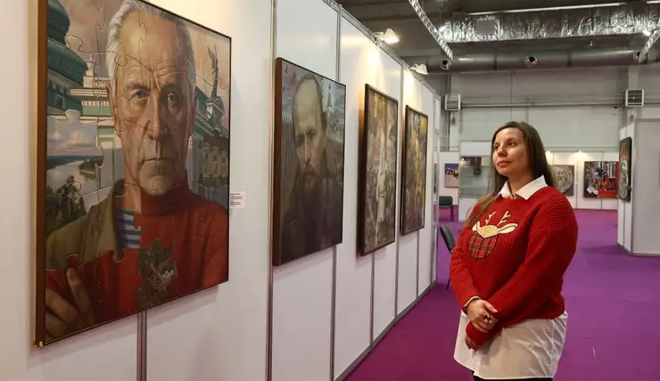 В Красноярске в честь 35-летия Регионального отделения академии художеств открылась выставка