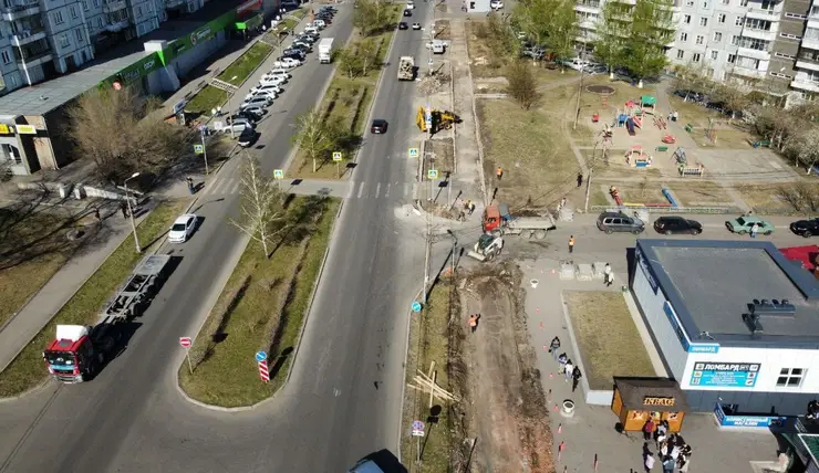 В Красноярске обустроят еще одну пешеходную зону в Солнечном