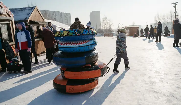 В Красноярске на Ярыгинской набережной хотят открыть зимний тюбинг-парк