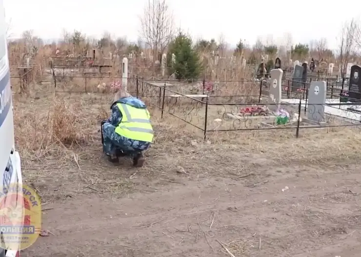 В Красноярске мужчину осудят за повреждение памятников на Шинном кладбище