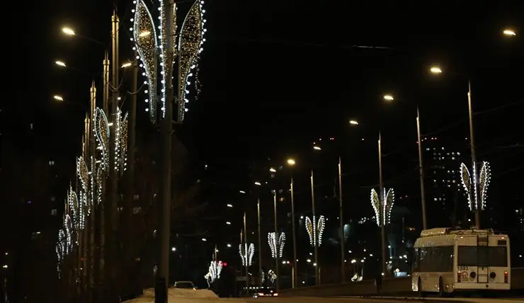 В Красноярске 19 декабря иллюминация начнет работать в праздничном режиме