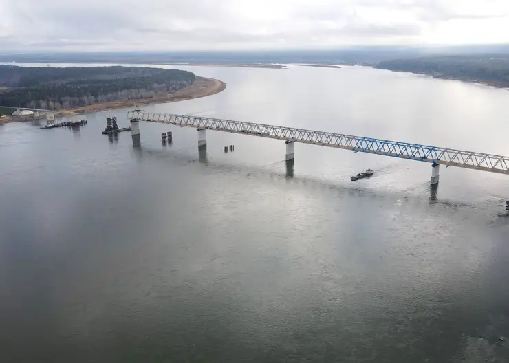 В Красноярском крае уже доделали опоры Высокогорского моста