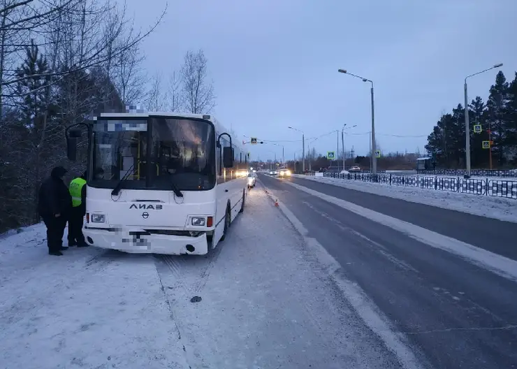 В Железногорске автобус без водителя наехал на водителя