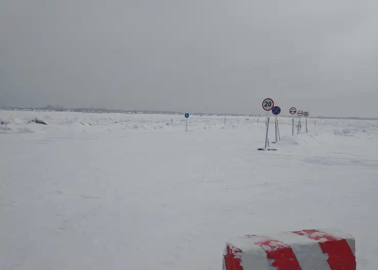 В Красноярском крае закрыли первую ледовую переправу