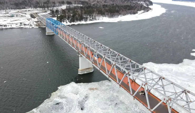 Высокогорский мост в Красноярском крае готов на 90 %
