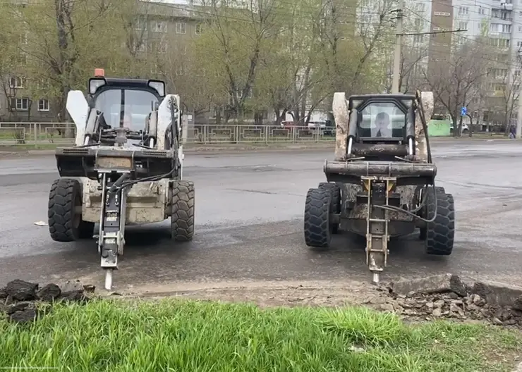 В Красноярске стартовали ремонтные работы на улице Воронова