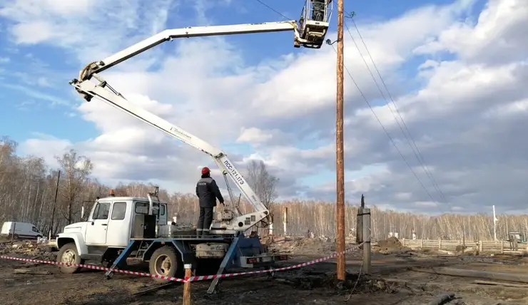 Энергетики восстановили свет в пострадавших от пожаров населённых пунктах Красноярского края