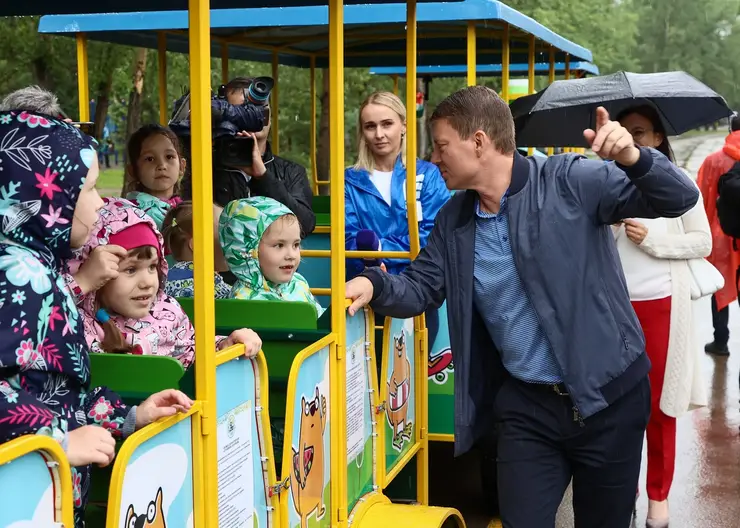 В Красноярске на острове Татышев 2 дня будет бесплатно работать детский паровозик