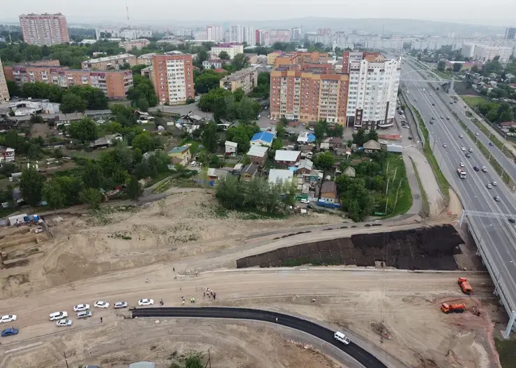 В Красноярске осенью достроят развязку на улице Чкалова