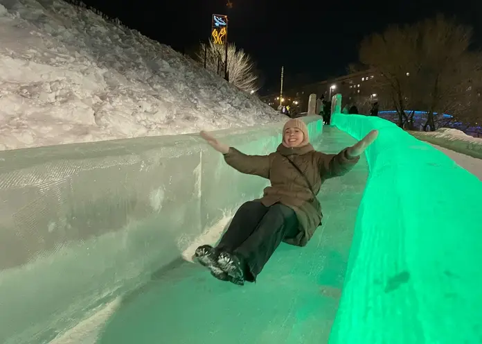 В Красноярске работают 8 ледовых городков с безопасными горками