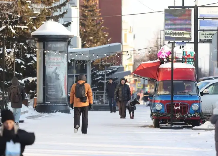 В Красноярск перед Новым годом придёт тепло